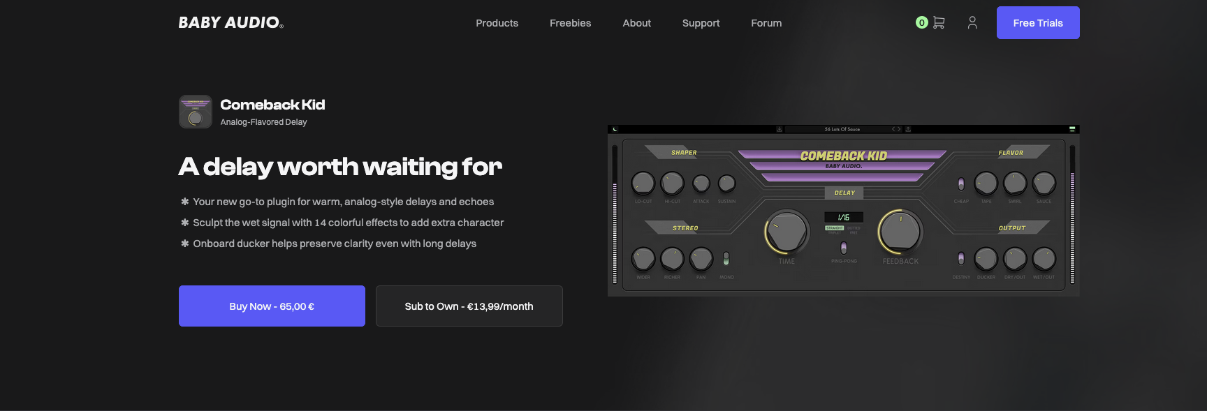 BABY AUDIO Comeback Kid